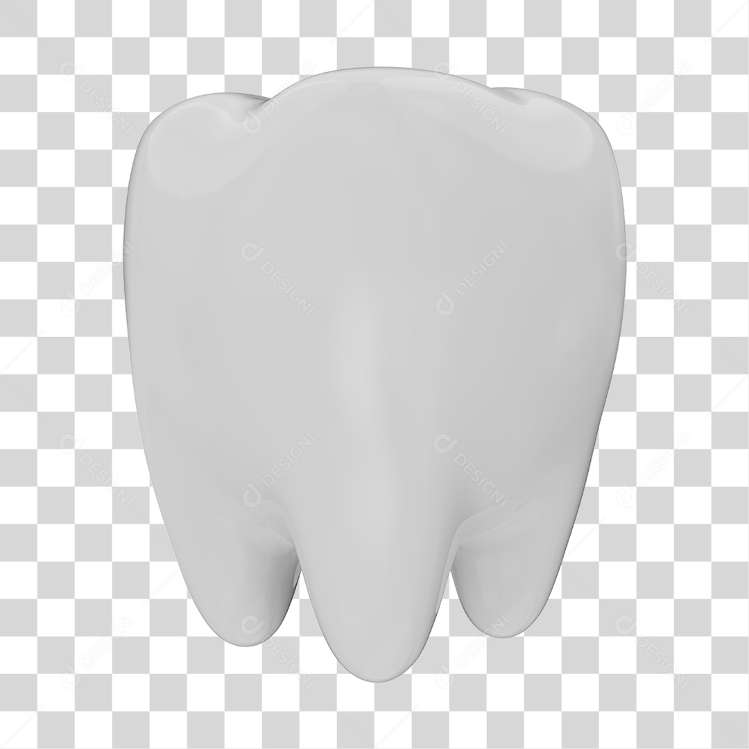 Elemento 3D Odontologia PNG Transparente