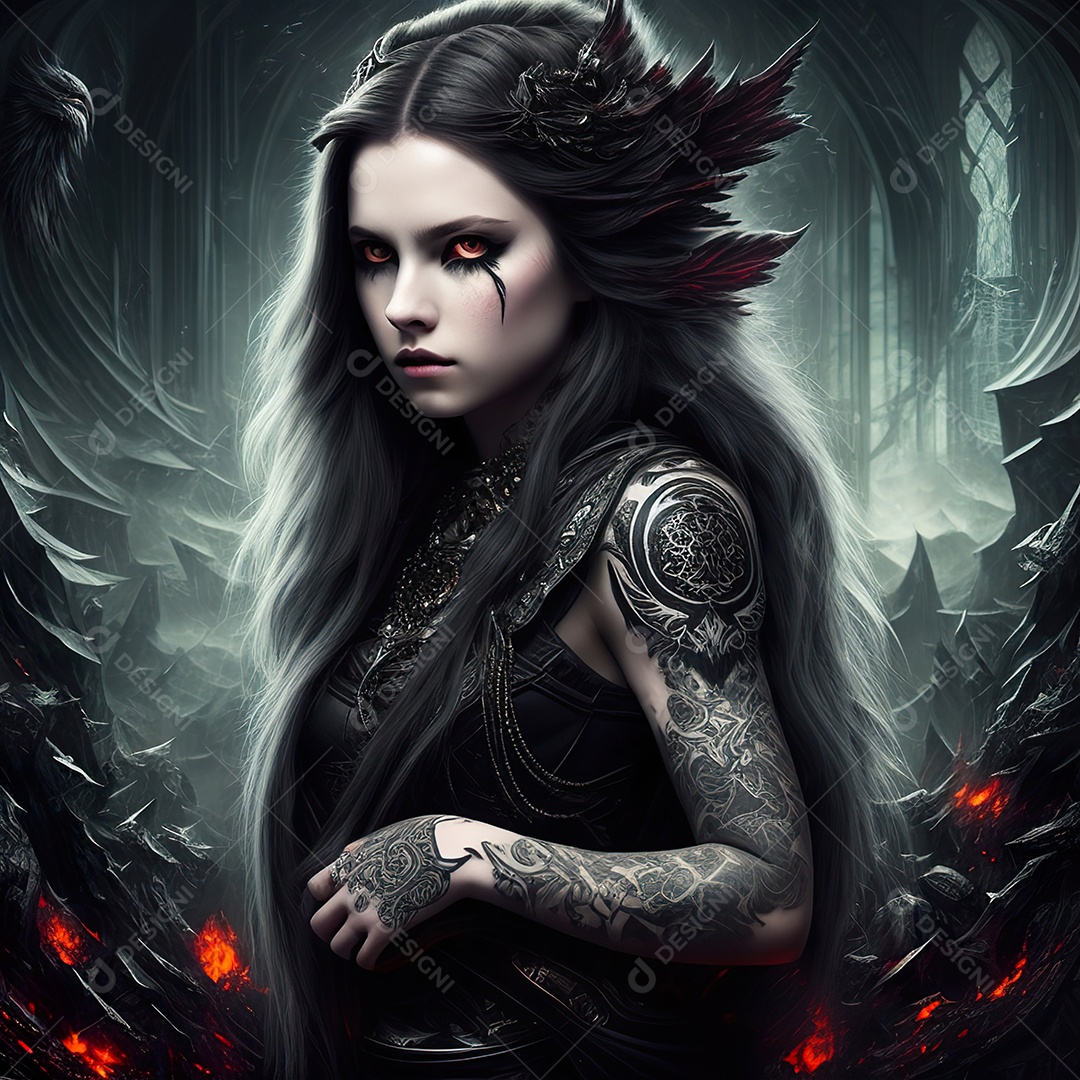 Imagem realista de mulher