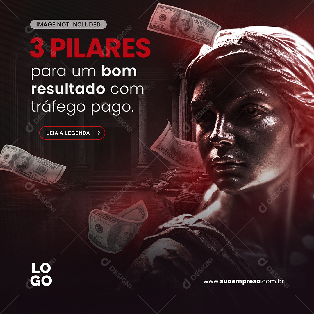 Social Media 3 Pilares Para Um Bom Resultado PSD Editável