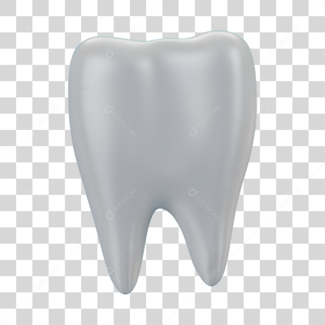 Elemento 3D Odontologia PNG Transparente