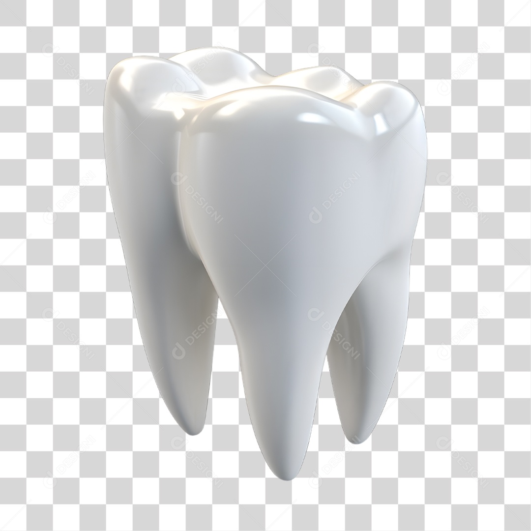 Elemento 3D Odontologia PNG Transparente