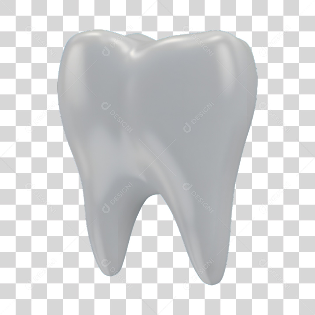 Elemento 3D Odontologia PNG Transparente