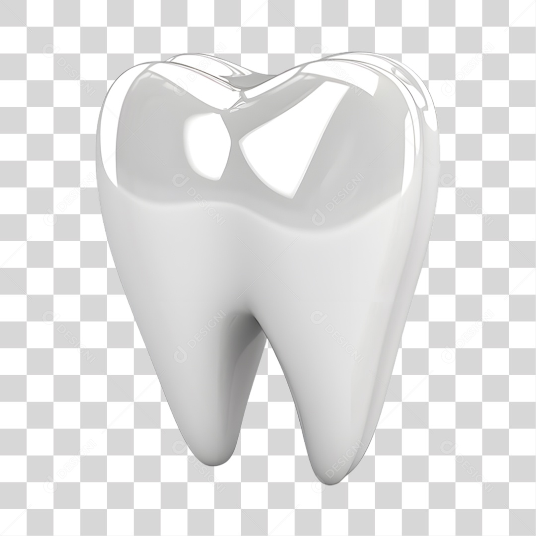 Elemento 3D Odontologia PNG Transparente