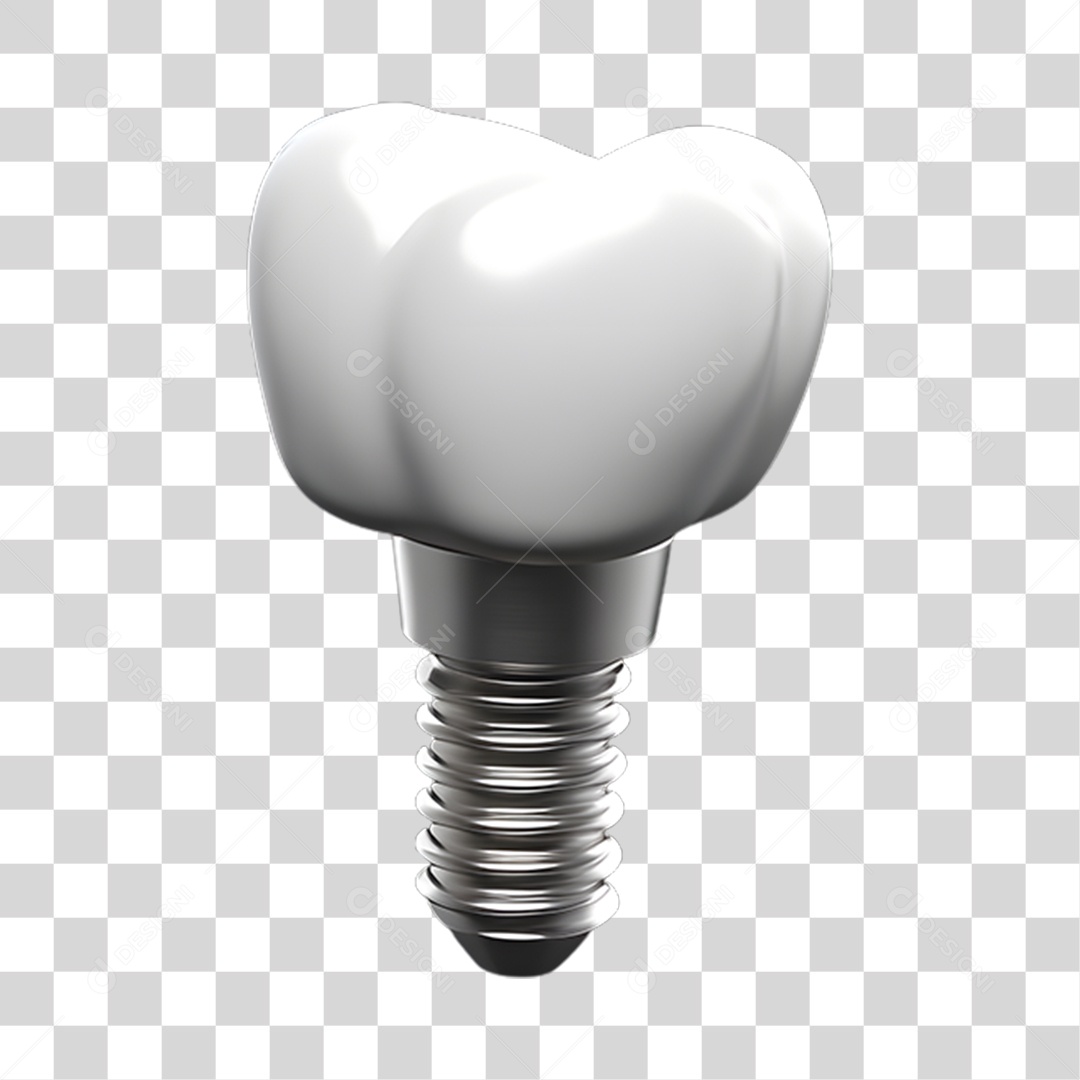 Elemento 3D Odontologia PNG Transparente
