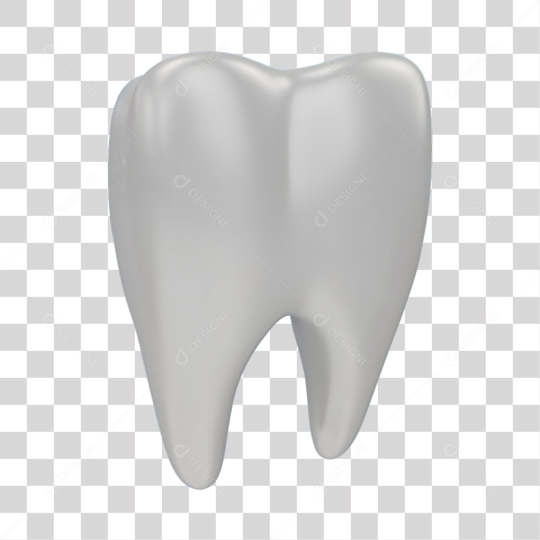 Elemento 3D Odontologia PNG Transparente
