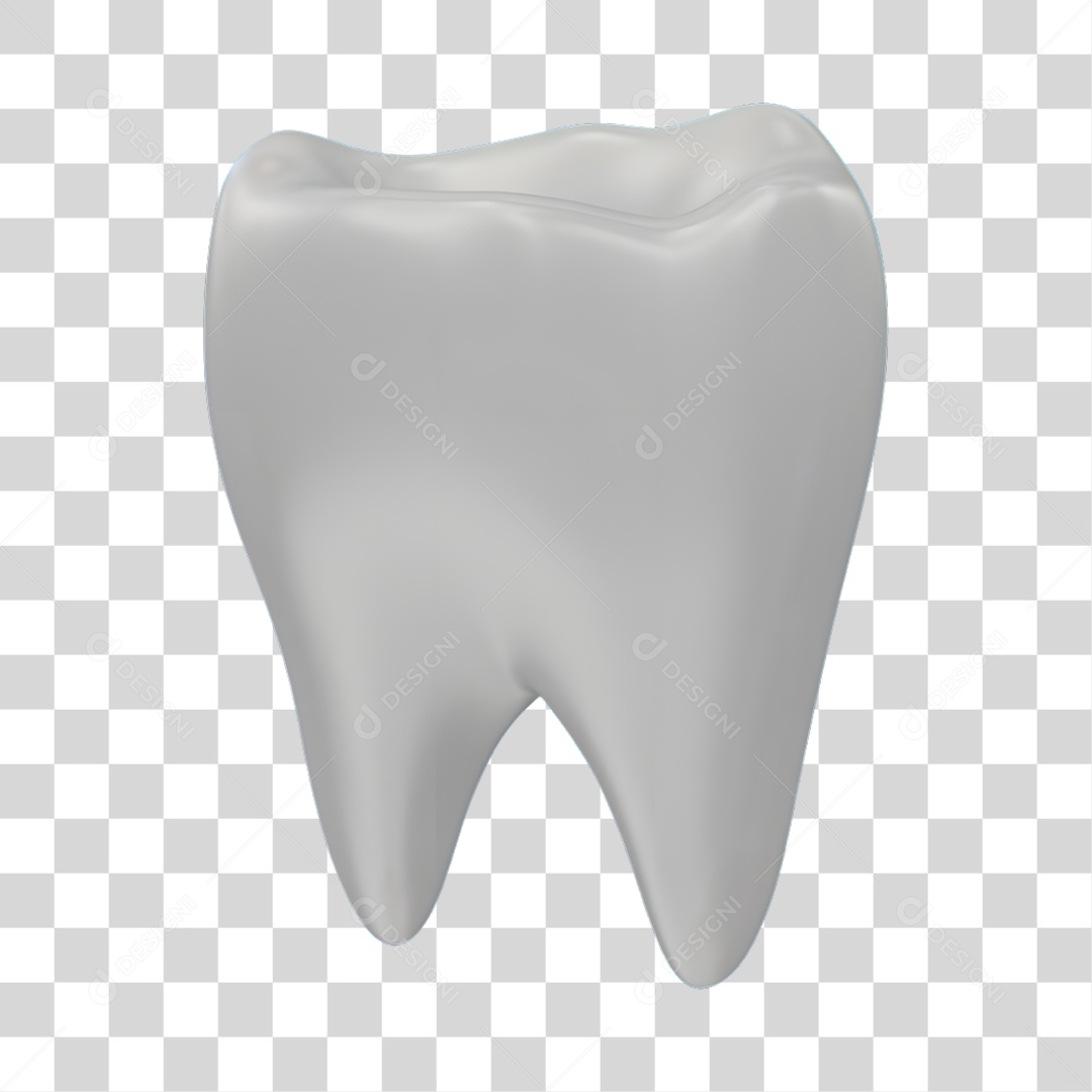Elemento 3D Odontologia PNG Transparente