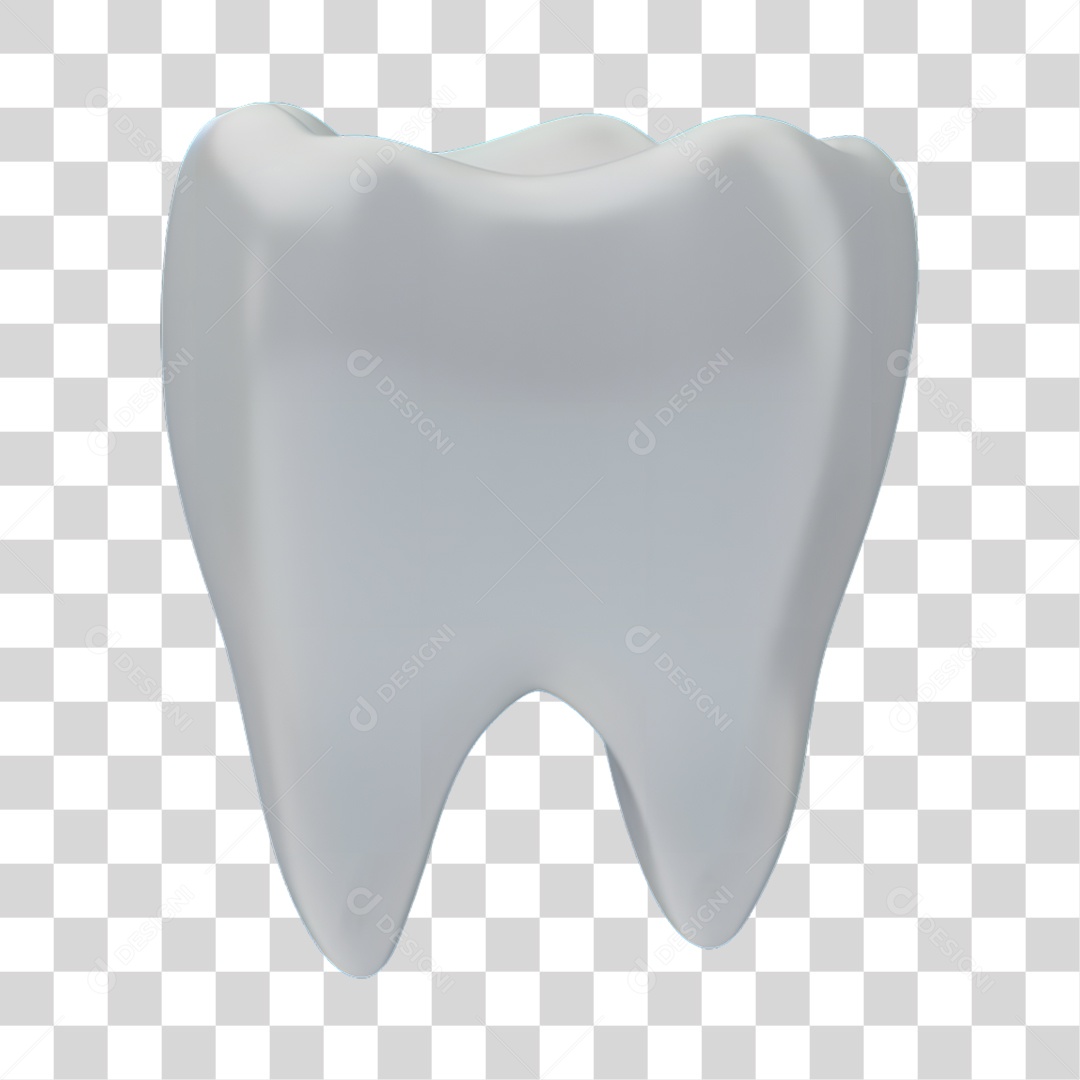 Elemento 3D Odontologia PNG Transparente