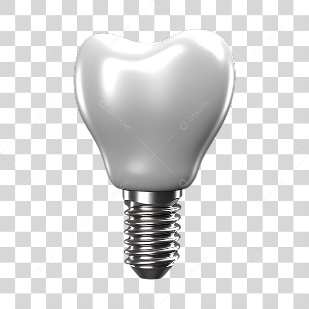 Elemento 3D Odontologia PNG Transparente