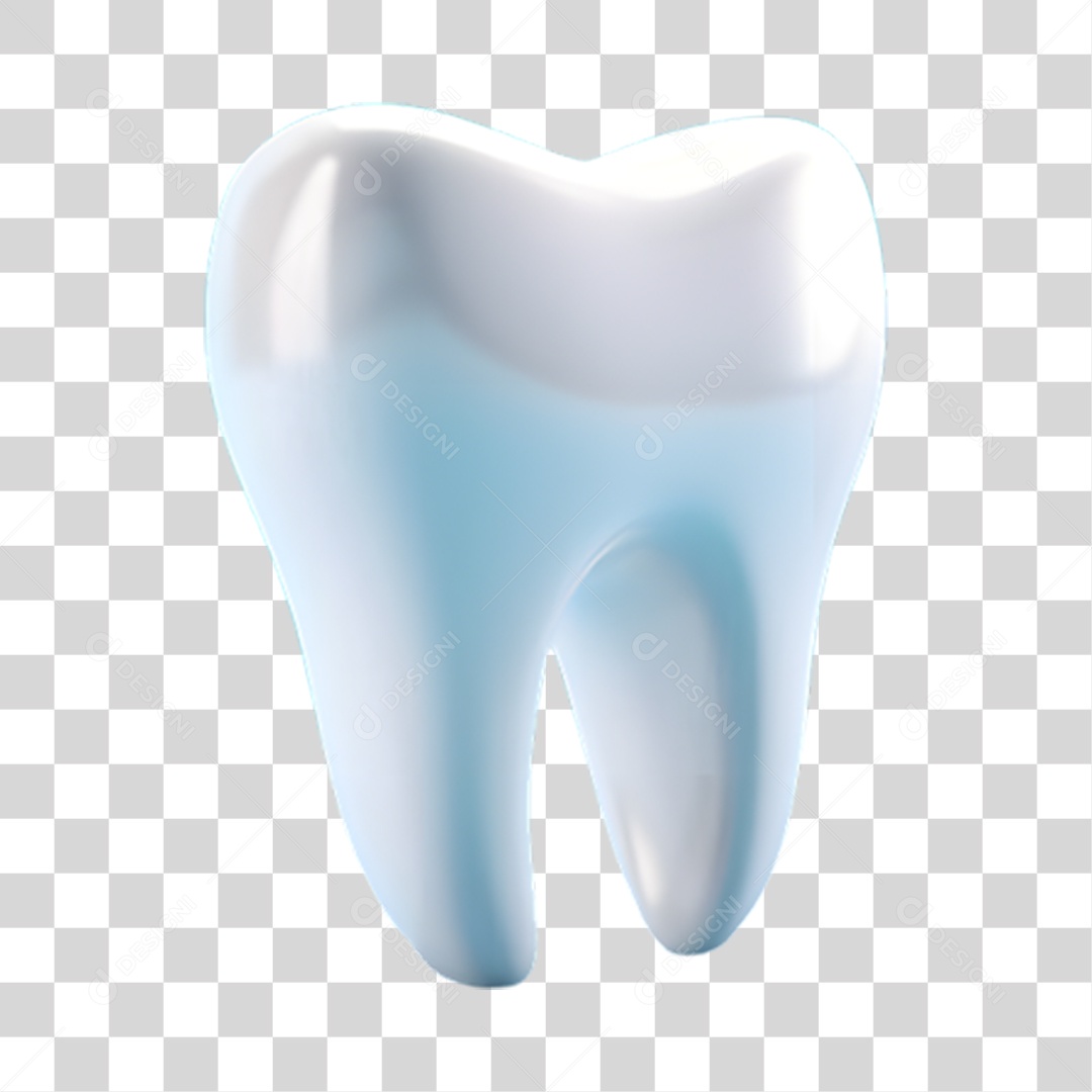 Elemento 3D Odontologia PNG Transparente