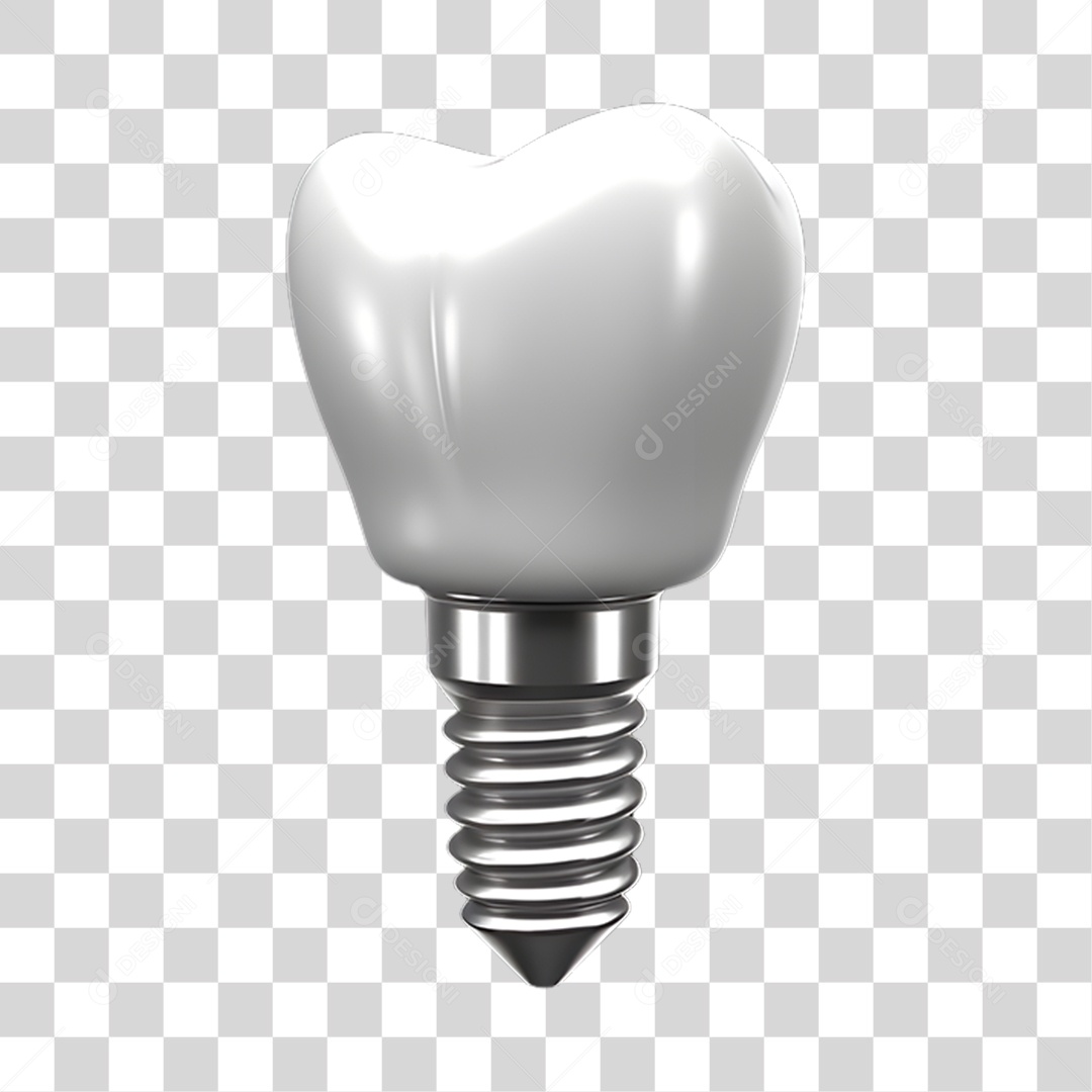 Elemento 3D Odontologia PNG Transparente
