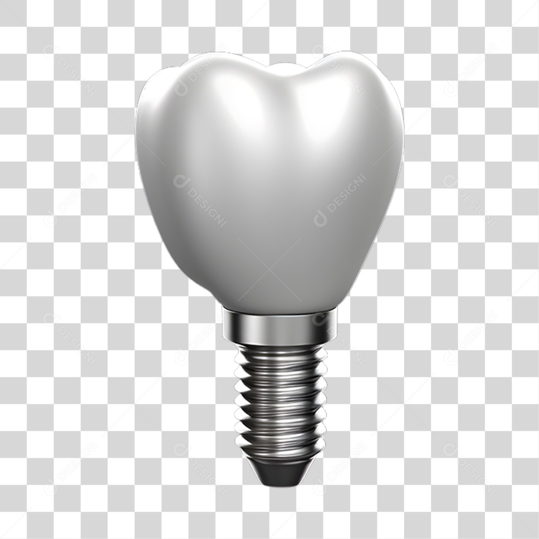 Elemento 3D Odontologia PNG Transparente