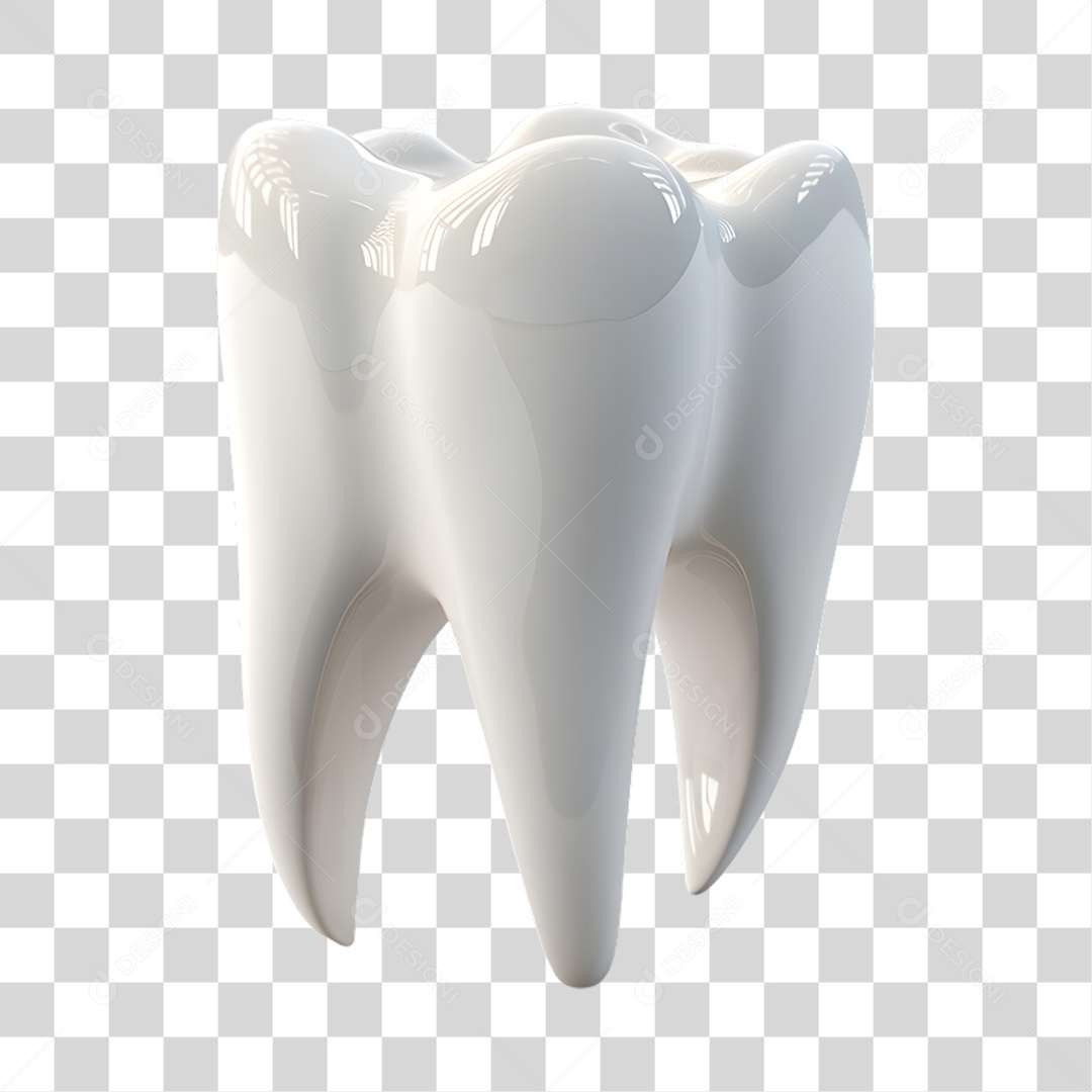 Elemento 3D Odontologia PNG Transparente