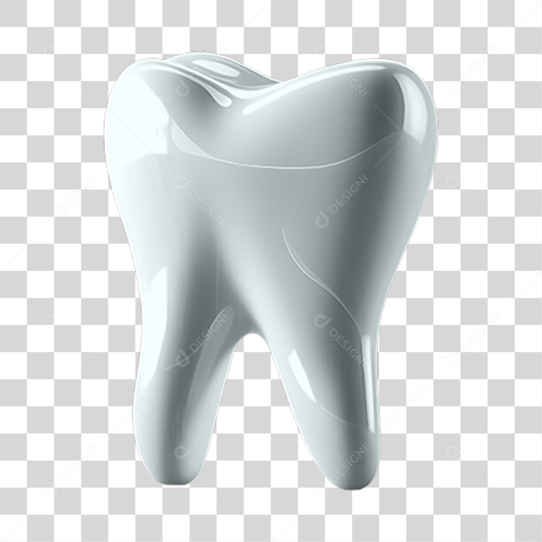 Elemento 3D Odontologia PNG Transparente