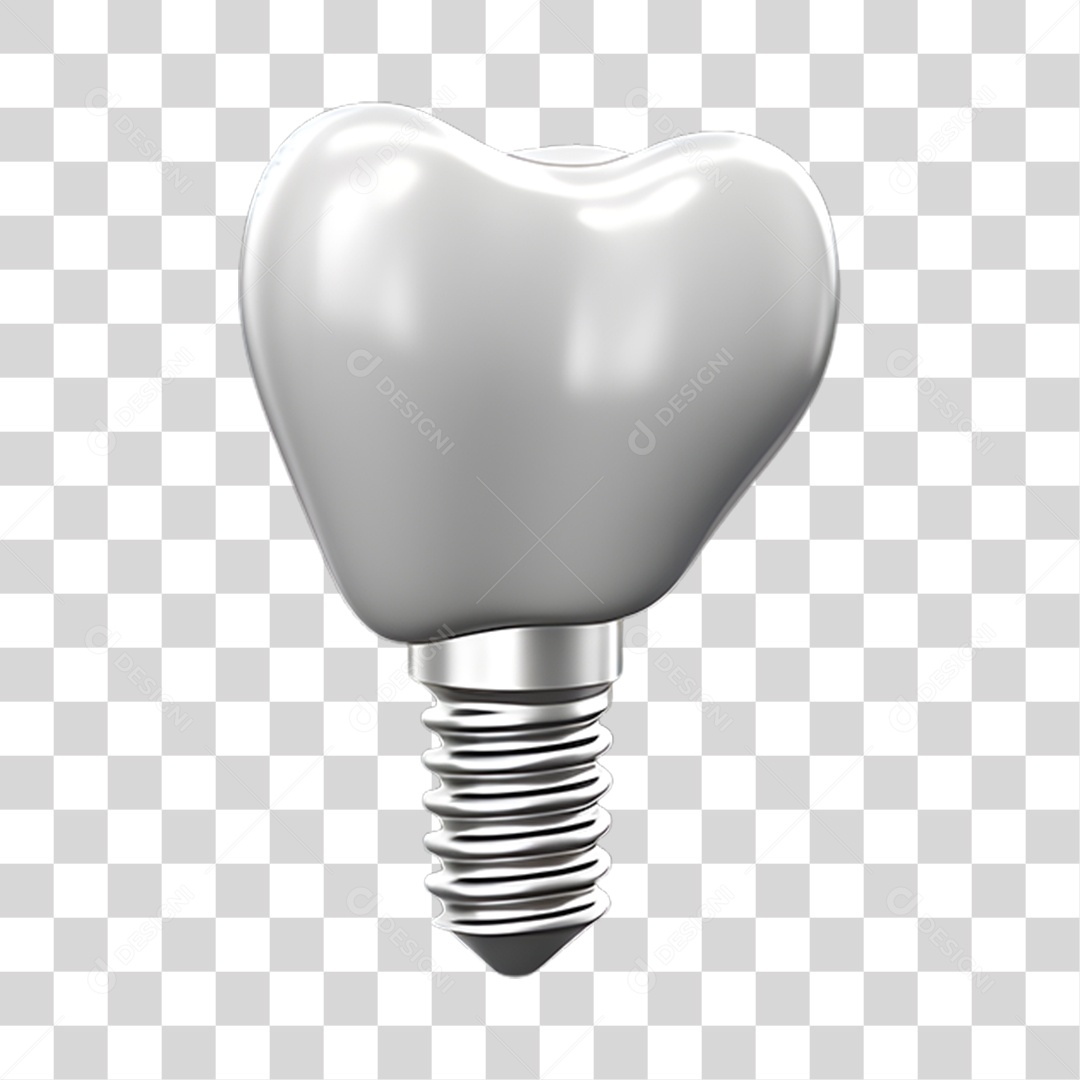 Elemento 3D Odontologia PNG Transparente