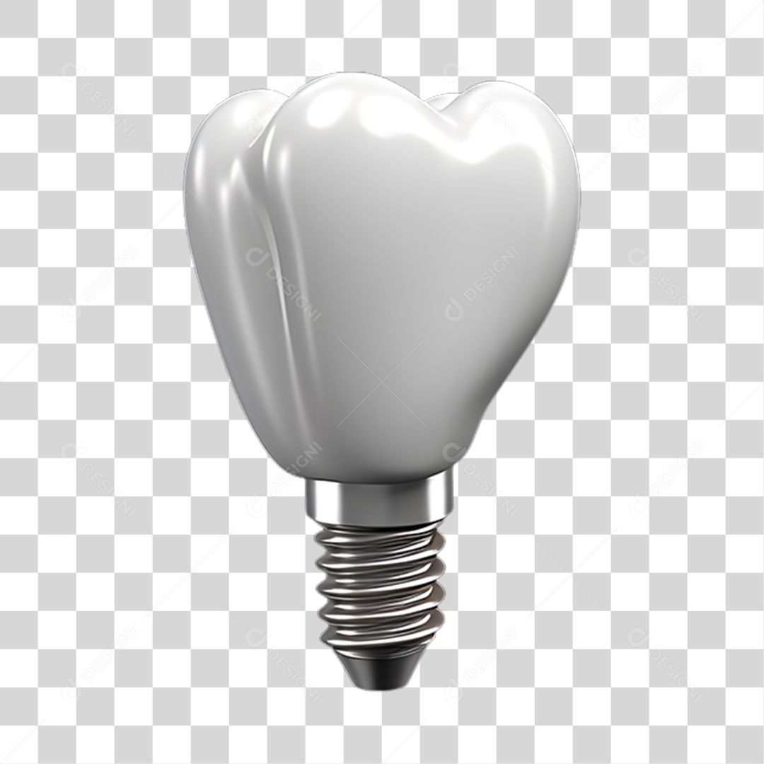 Elemento 3D Odontologia PNG Transparente
