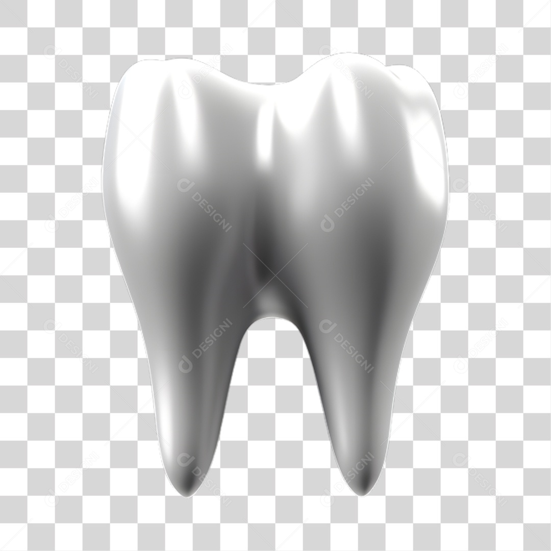 Elemento 3D Odontologia PNG Transparente