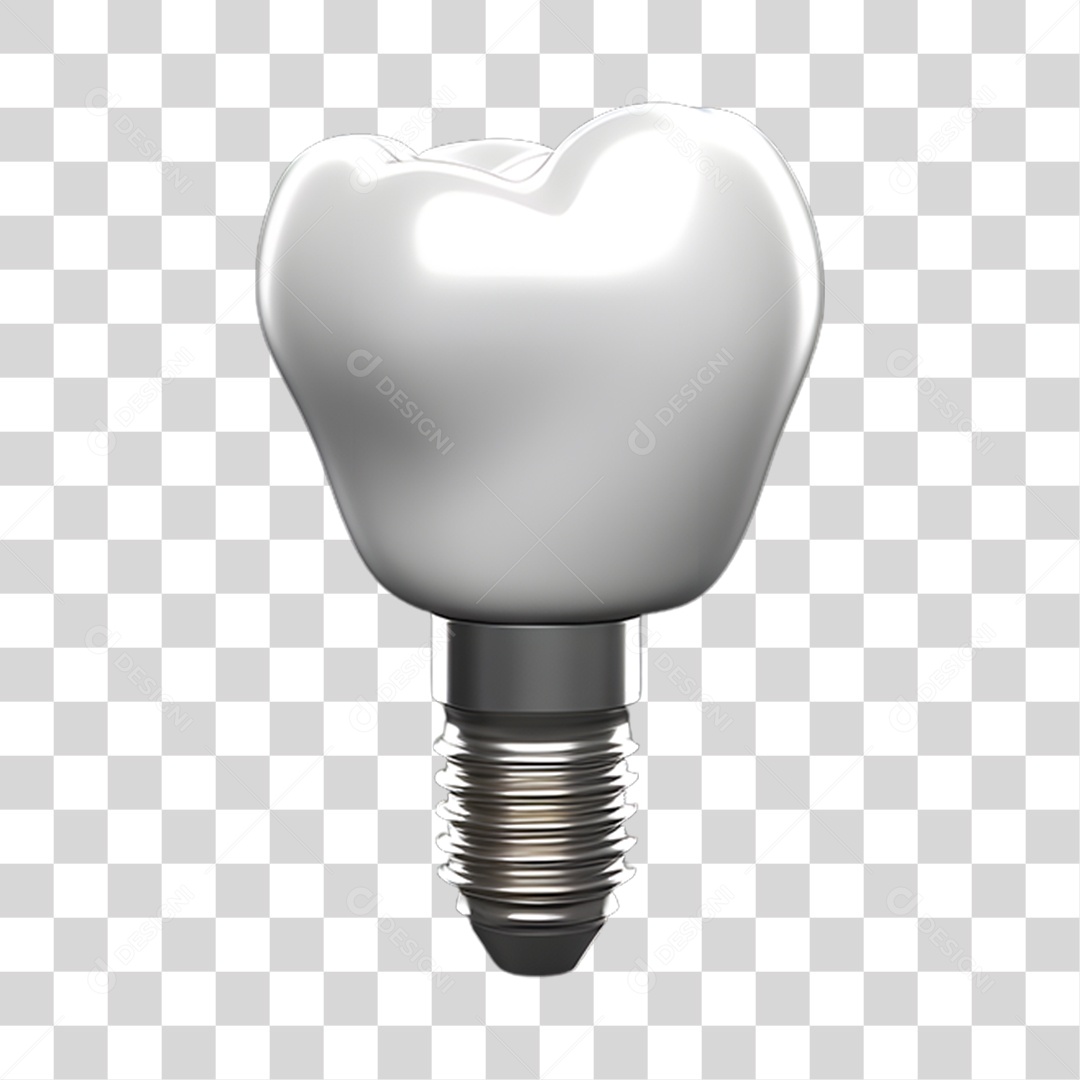 Elemento 3D Odontologia PNG Transparente