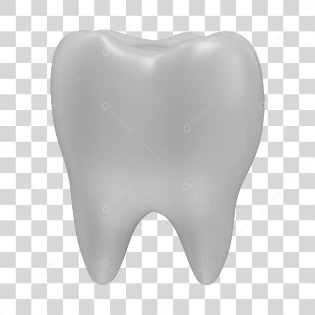 Elemento 3D Odontologia PNG Transparente