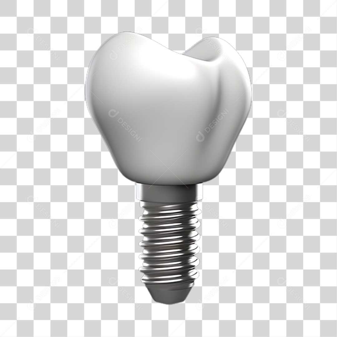 Elemento 3D Odontologia PNG Transparente