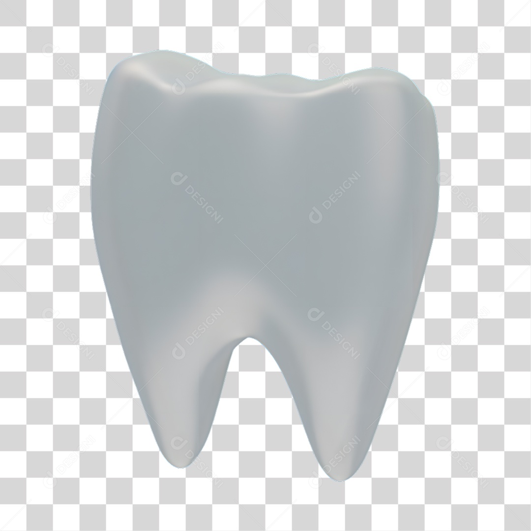 Elemento 3D Odontologia PNG Transparente