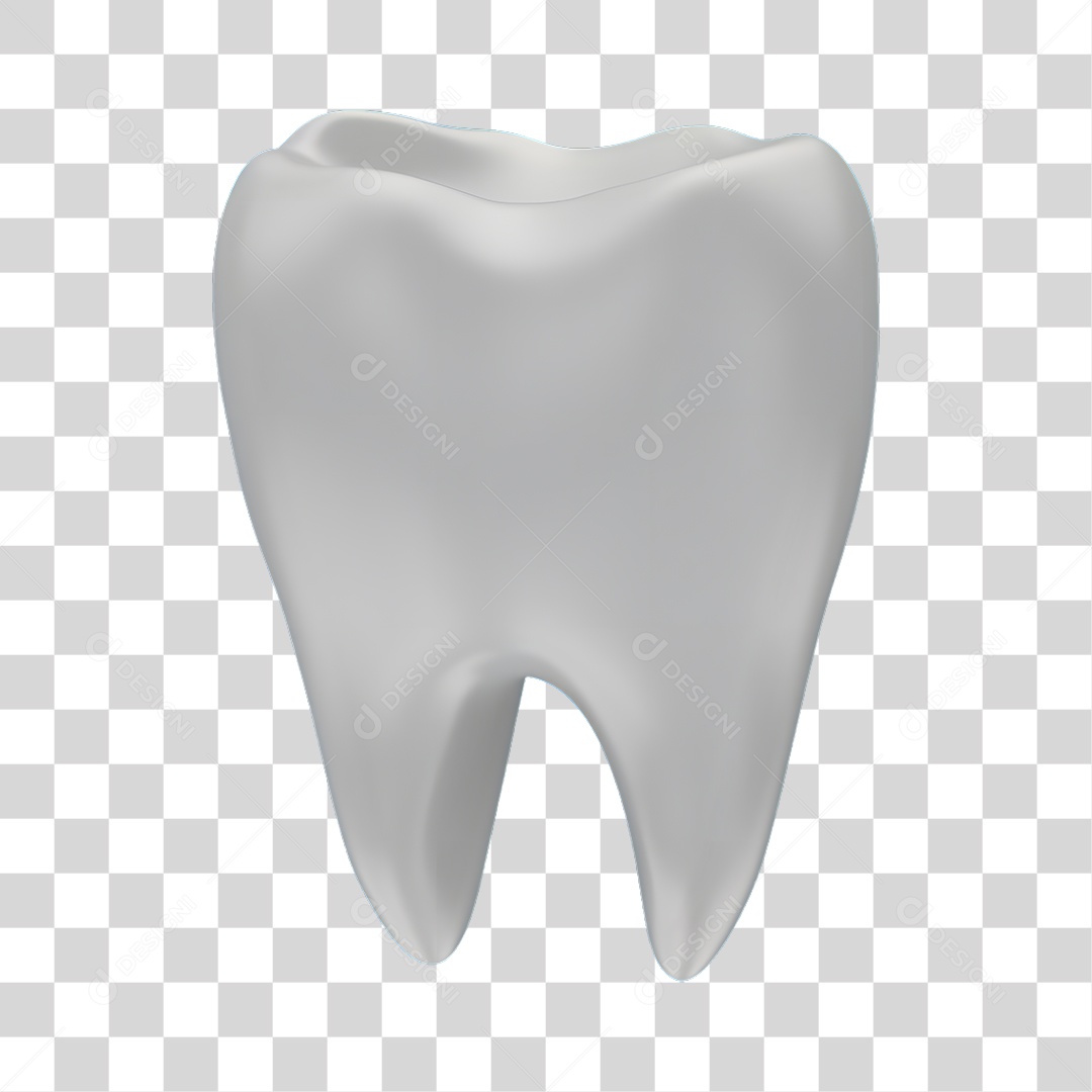 Elemento 3D Odontologia PNG Transparente