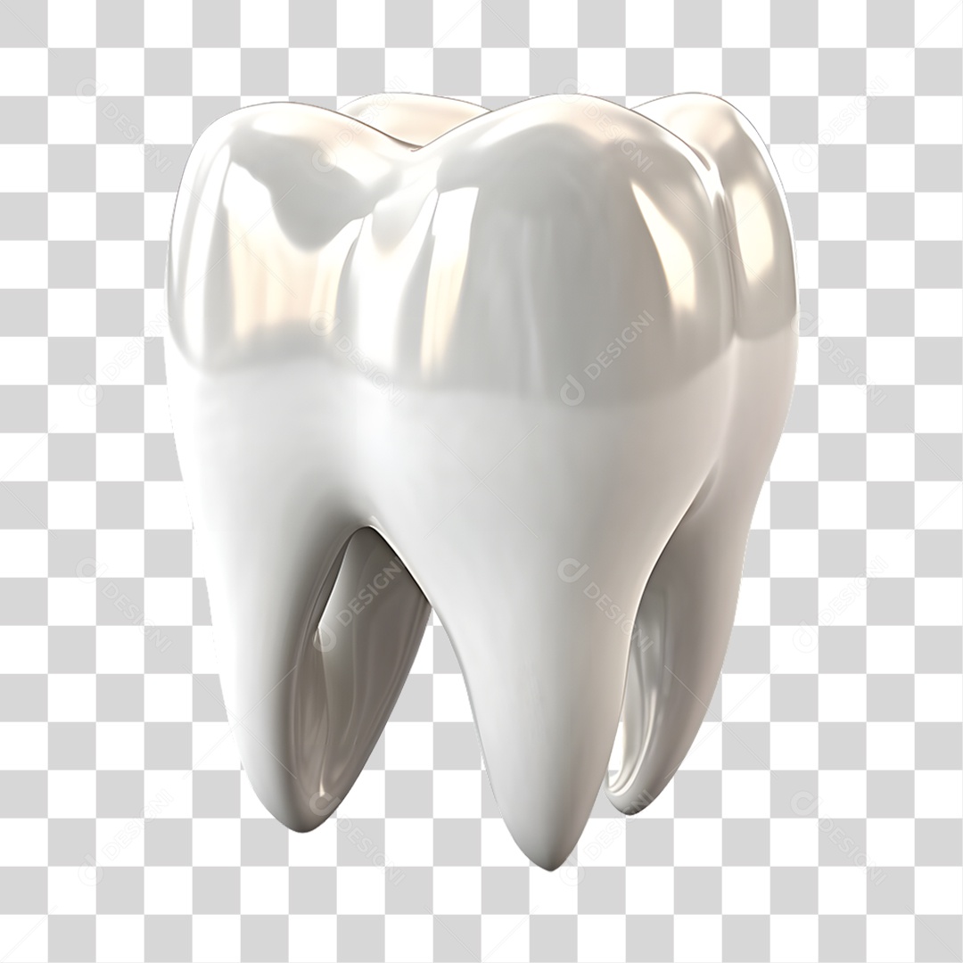 Elemento 3D Odontologia PNG Transparente