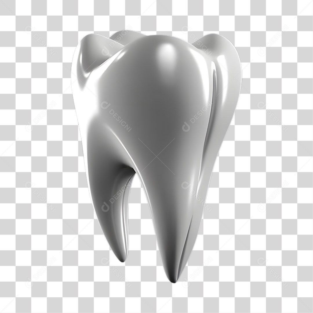 Elemento 3D Odontologia PNG Transparente