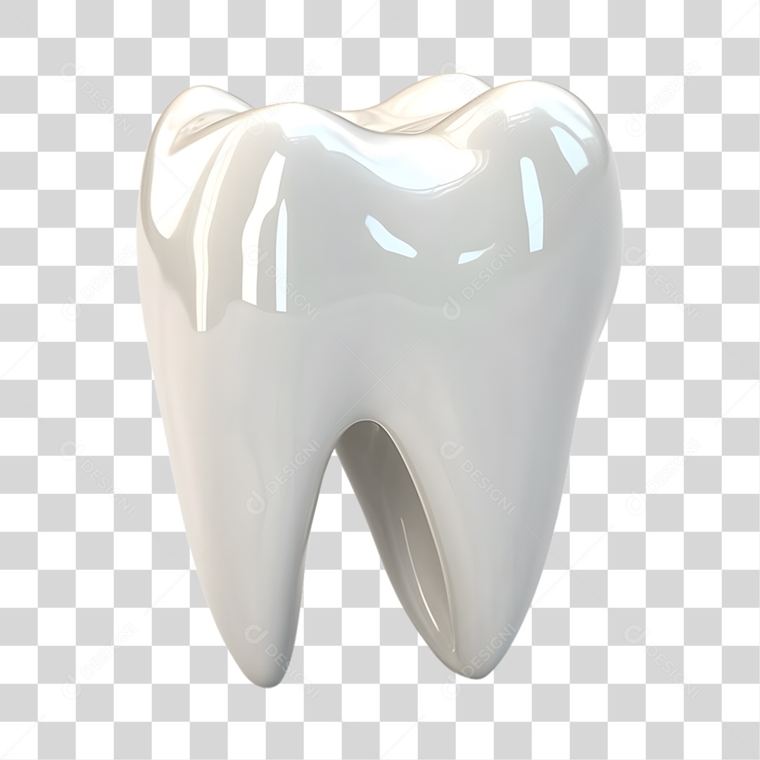 Elemento 3D Odontologia PNG Transparente