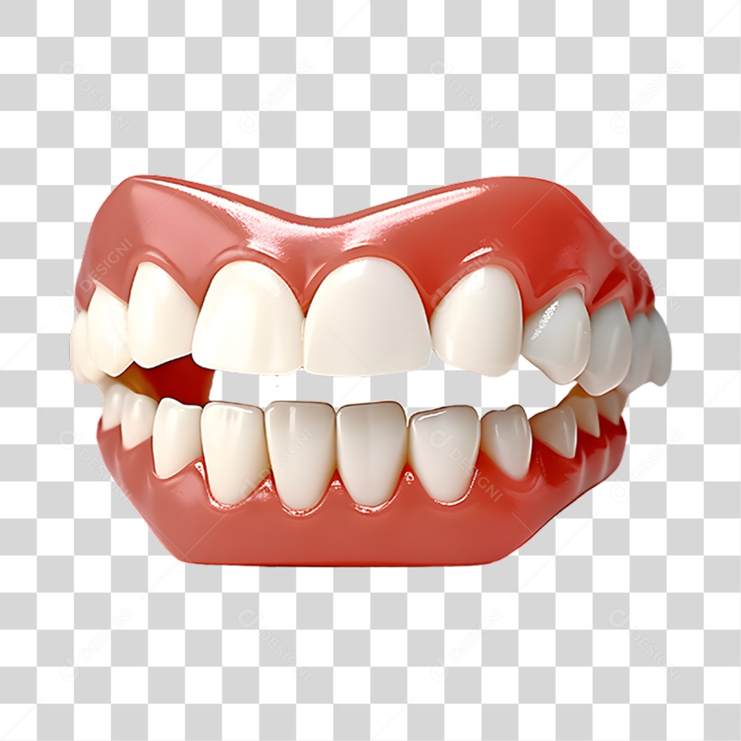 Elemento 3D Odontologia PNG Transparente