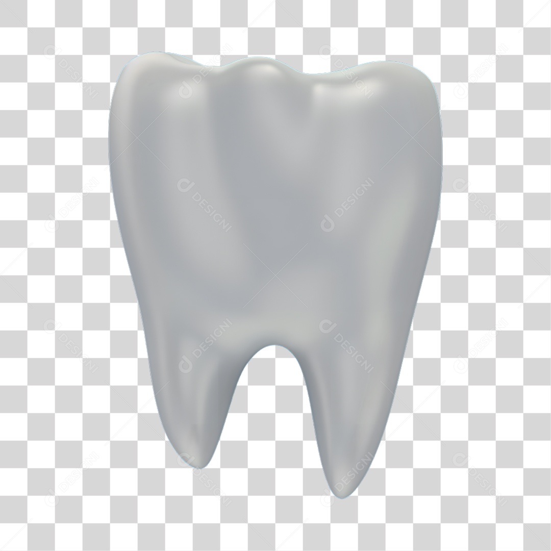 Elemento 3D Odontologia PNG Transparente