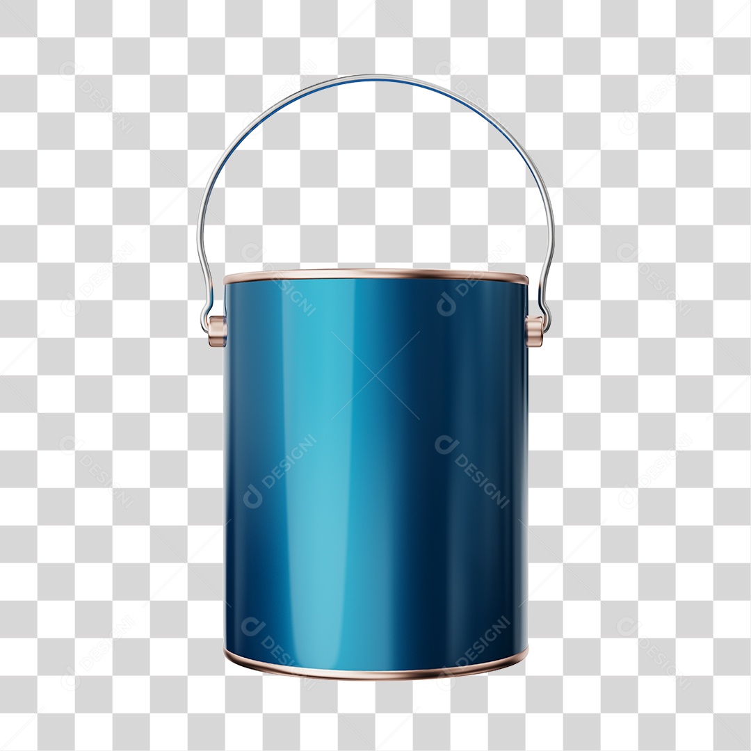 Transparent PNG Ink Bucket 3D Element