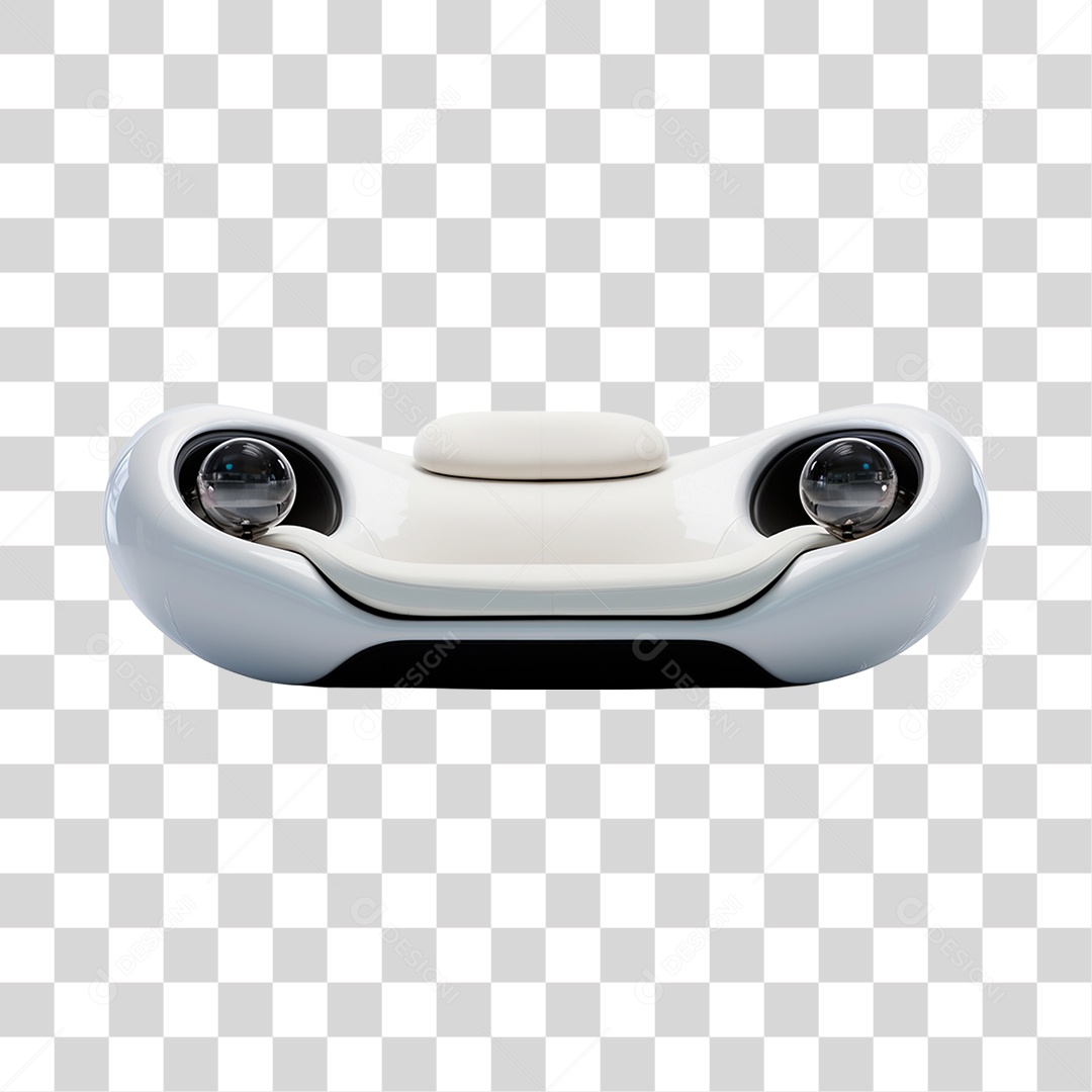 Elemento 3D Sofá Futurístico PNG Transparente