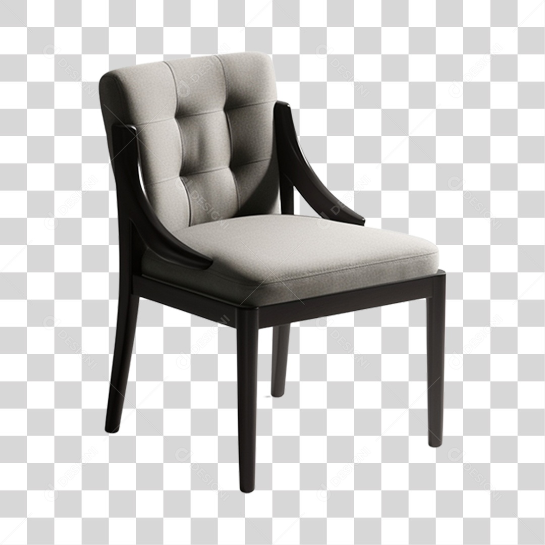 Cadeira almofadada PNG Transparente