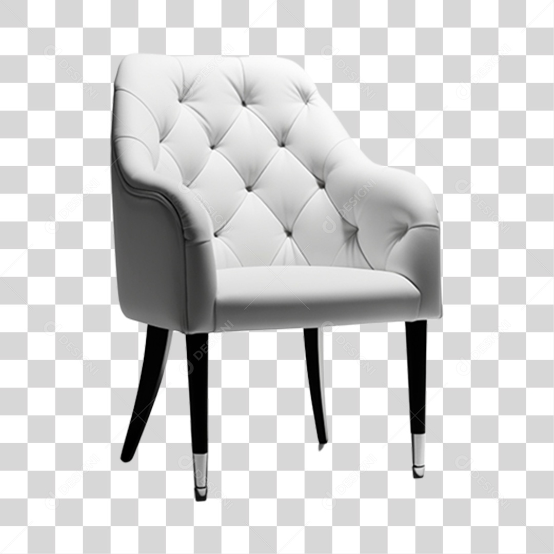Cadeira almofadada PNG Transparente
