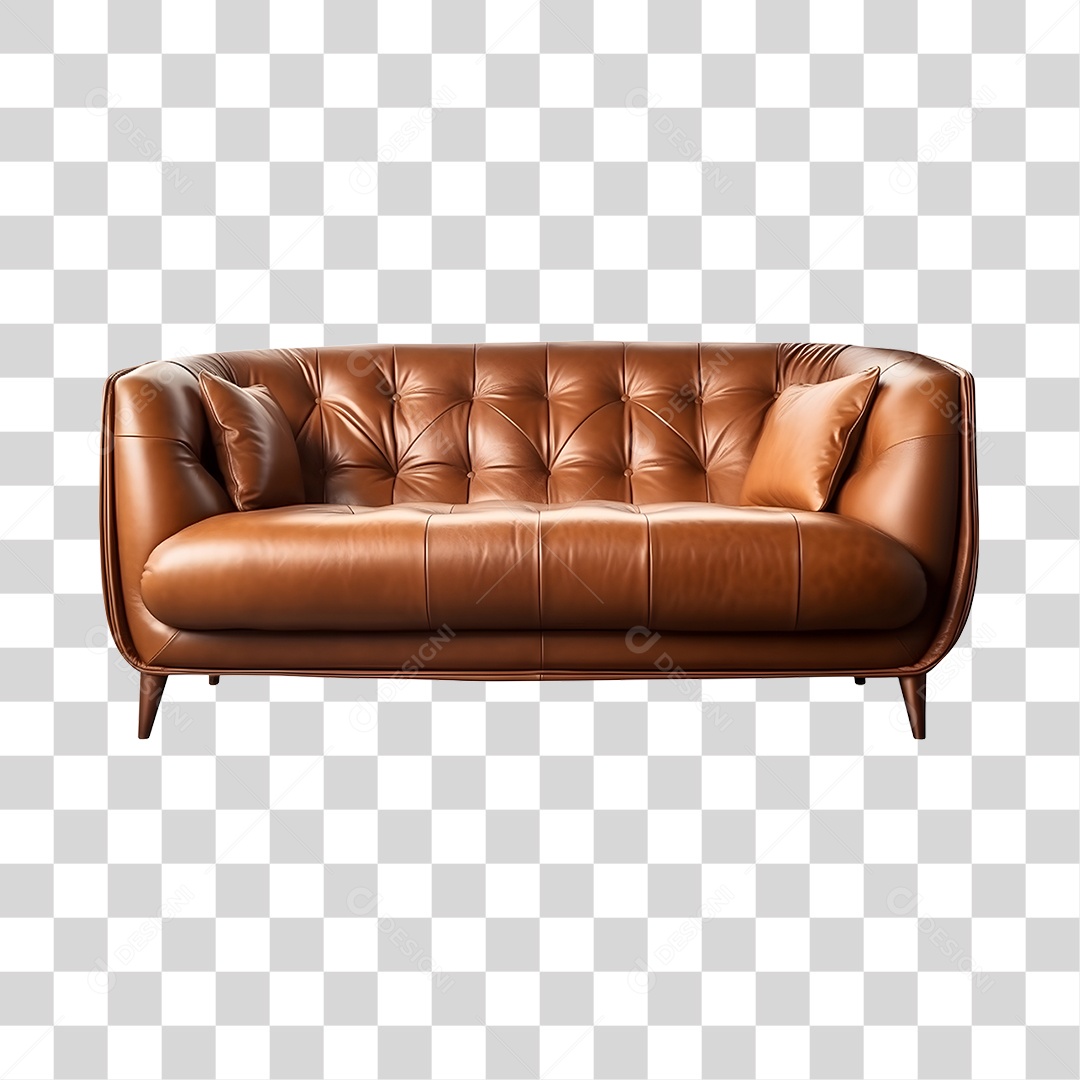 Sofá de couro PNG Transparente