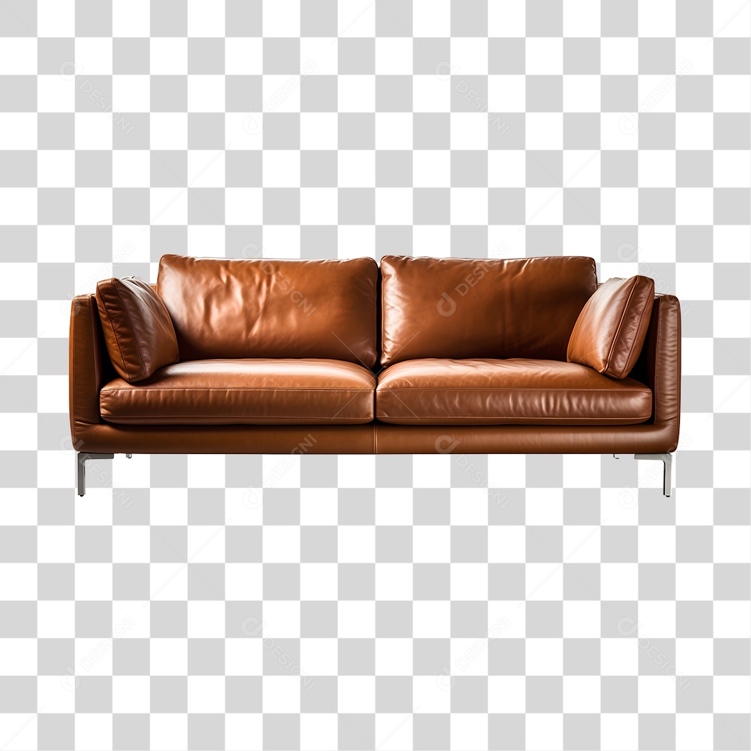 Sofá de couro PNG Transparente