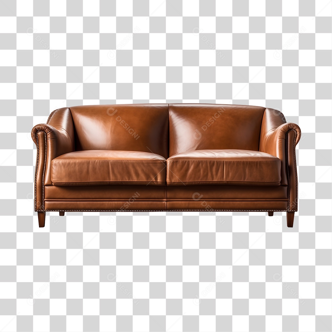 Sofá de couro PNG Transparente