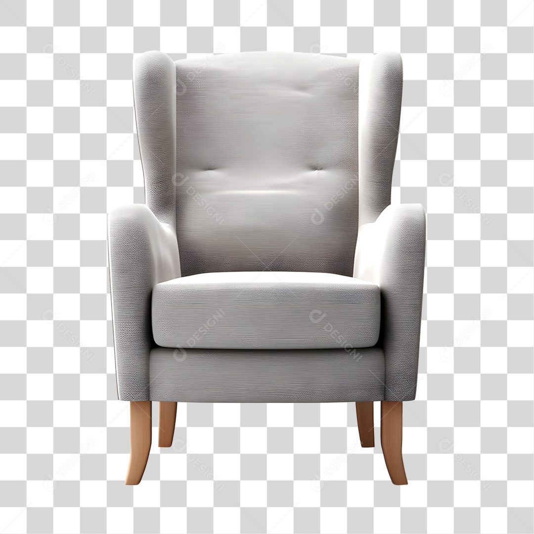 Cadeira almofadada PNG Transparente