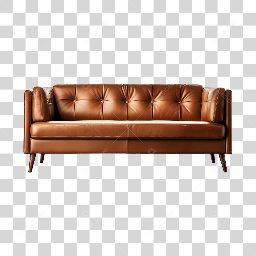Sofá de couro PNG Transparente