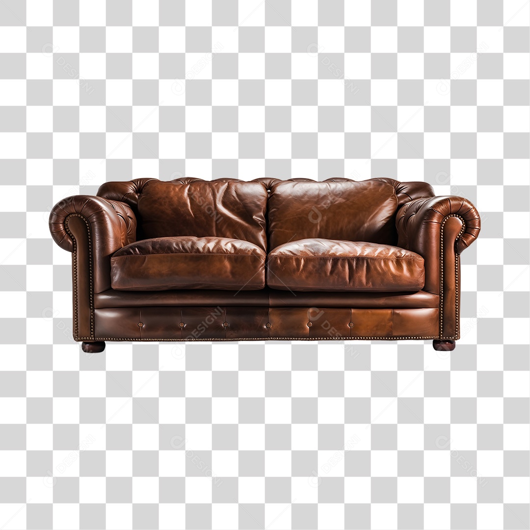 Sofá de couro PNG Transparente