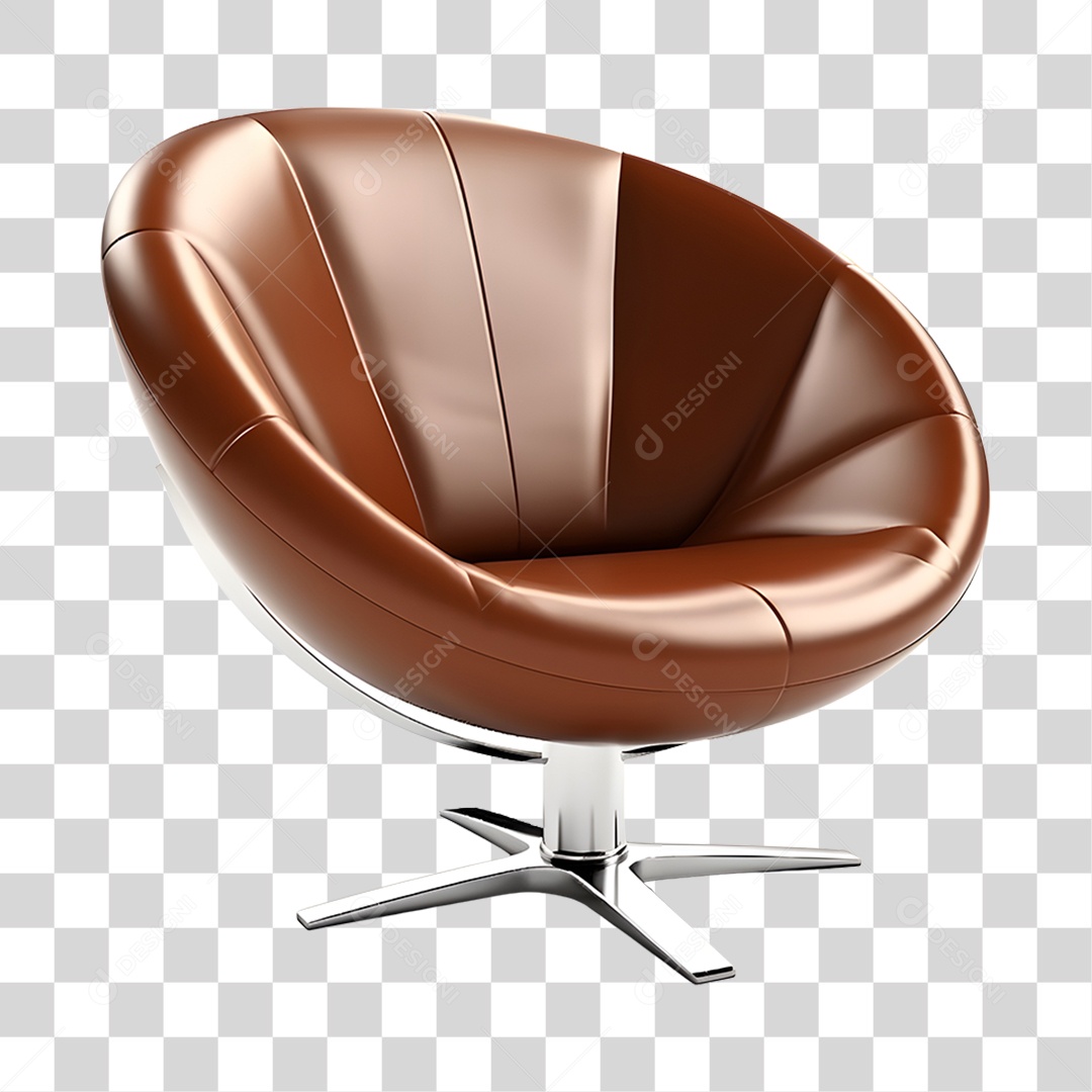 Cadeira almofadada PNG Transparente