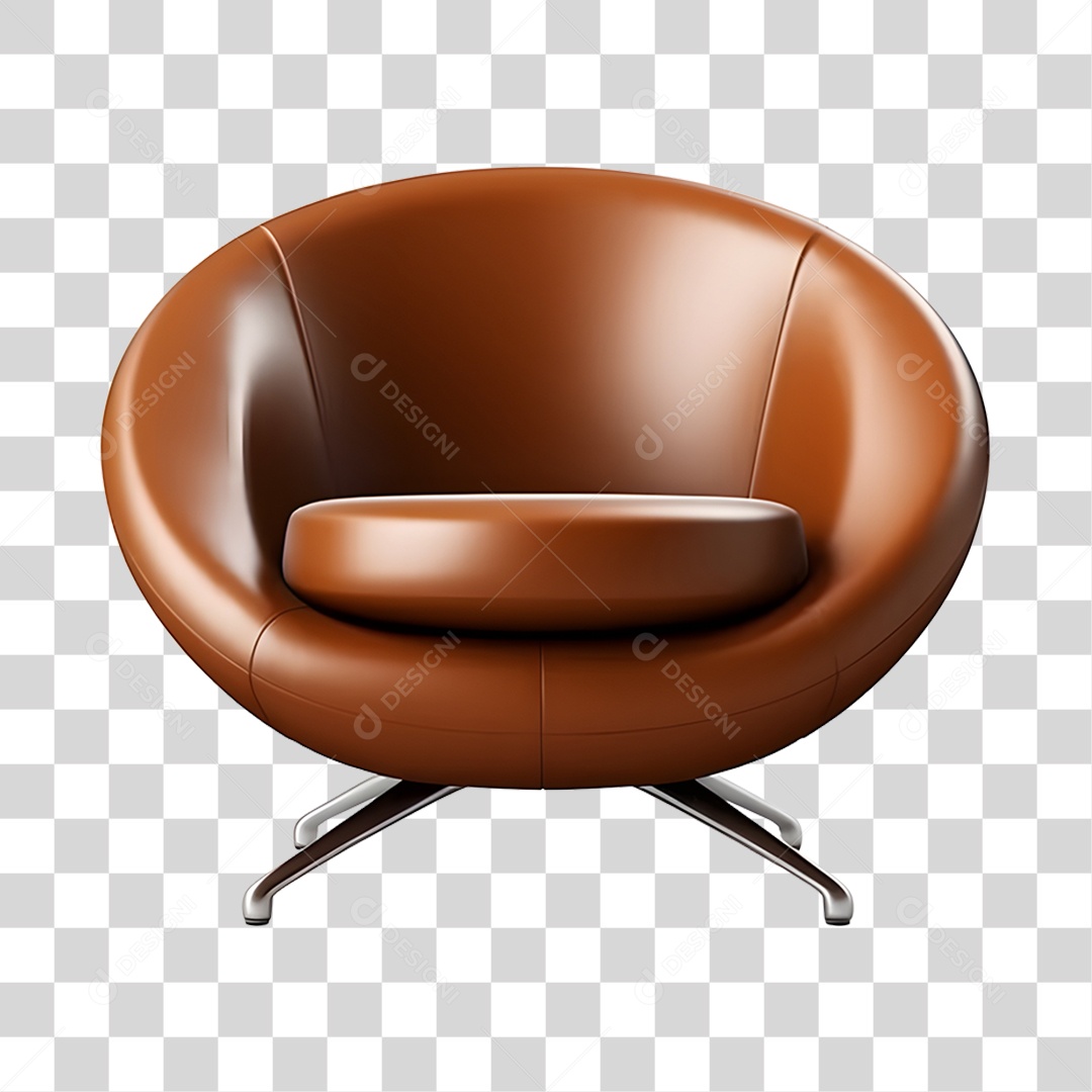 Cadeira almofadada PNG Transparente