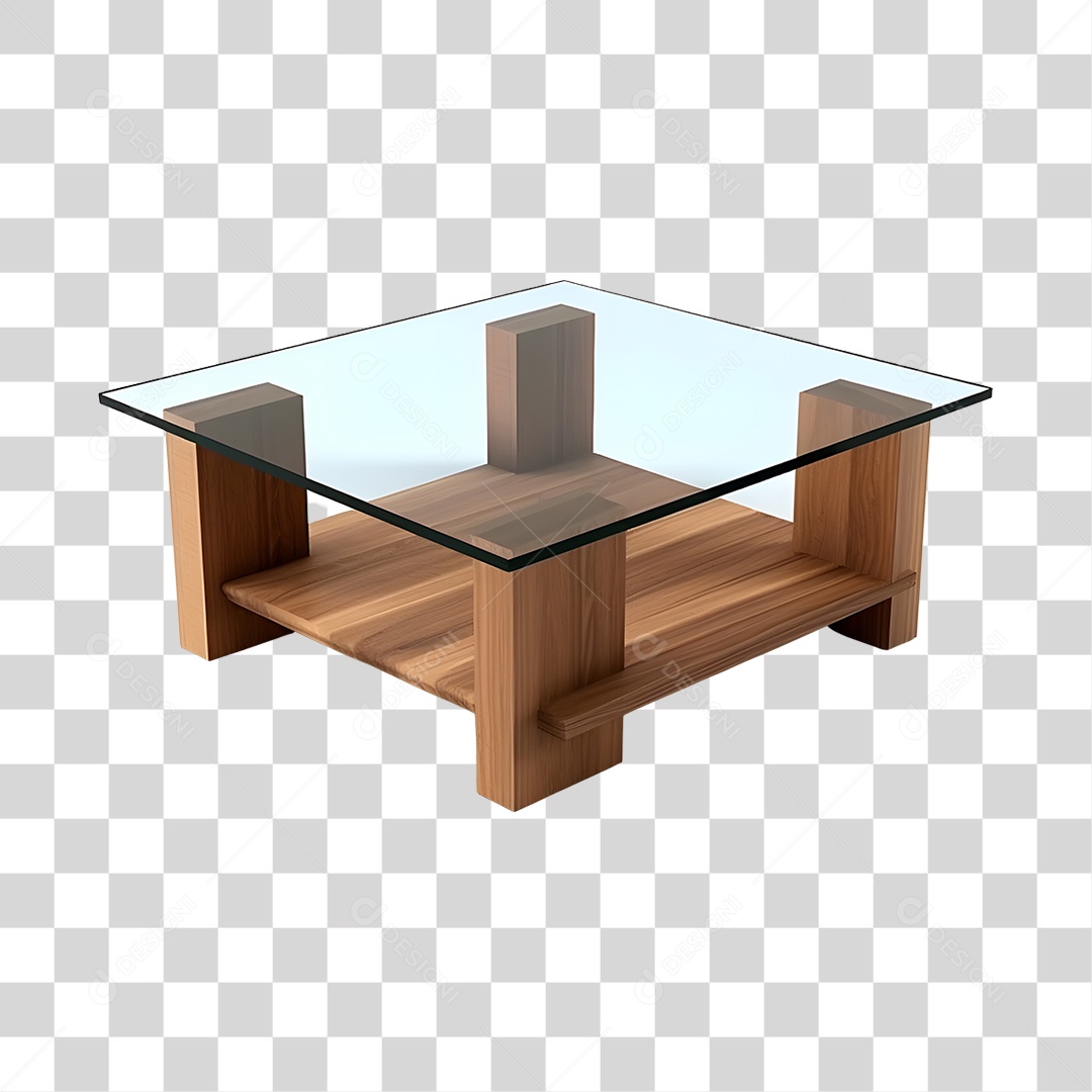 Mesa de Madeira PNG Transparente