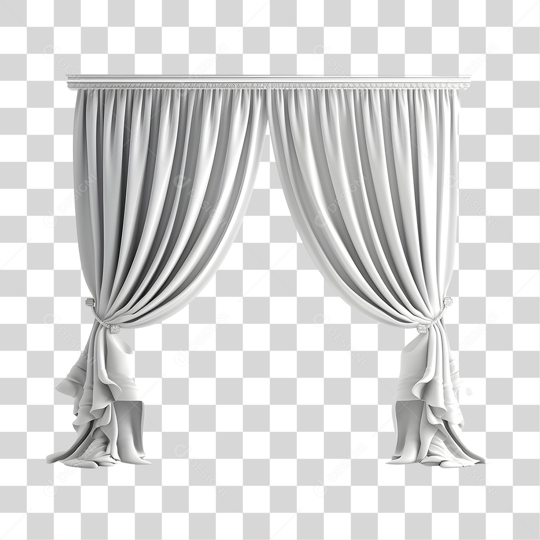 Cortina Branca  PNG Transparente