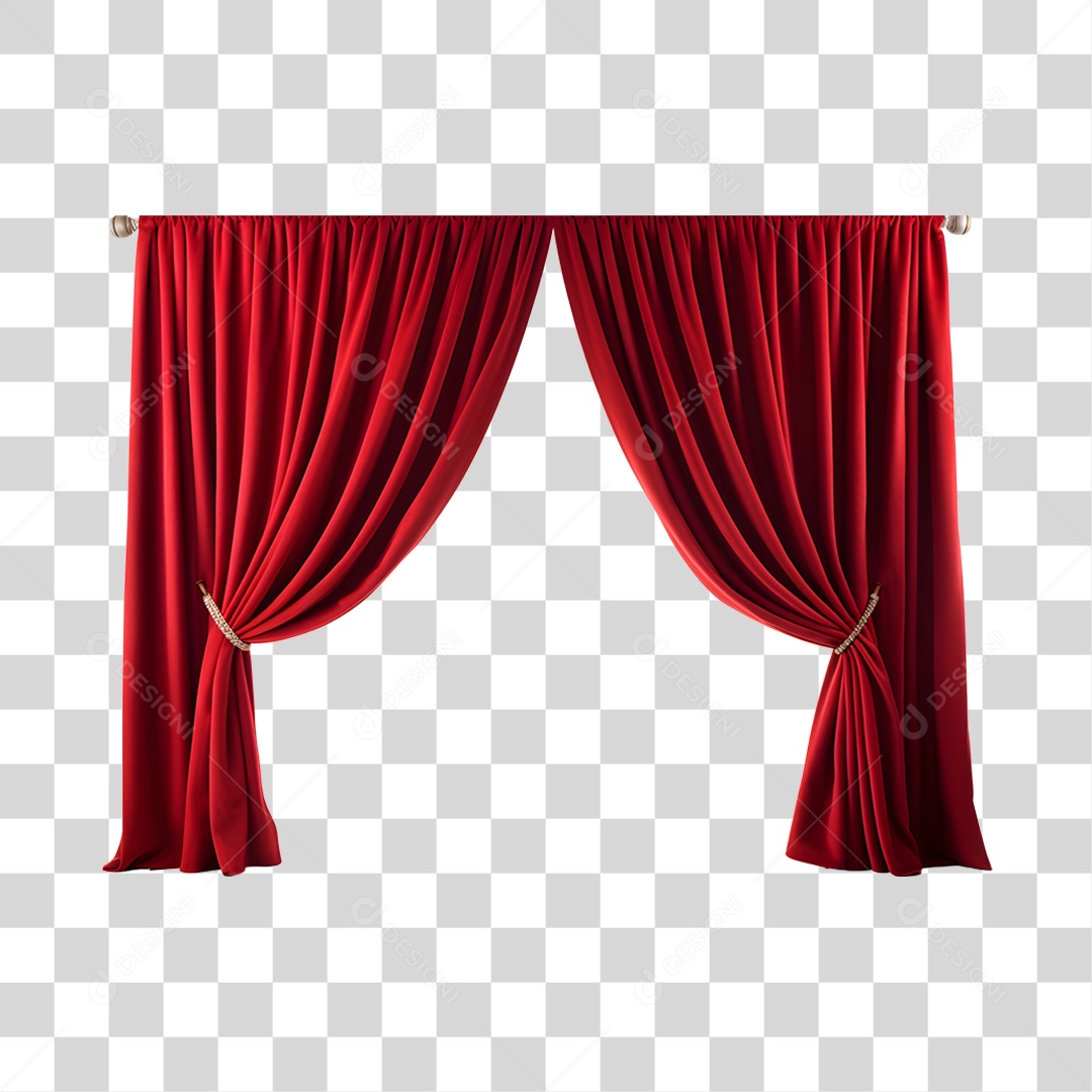 Cortina Vermelha  PNG Transparente