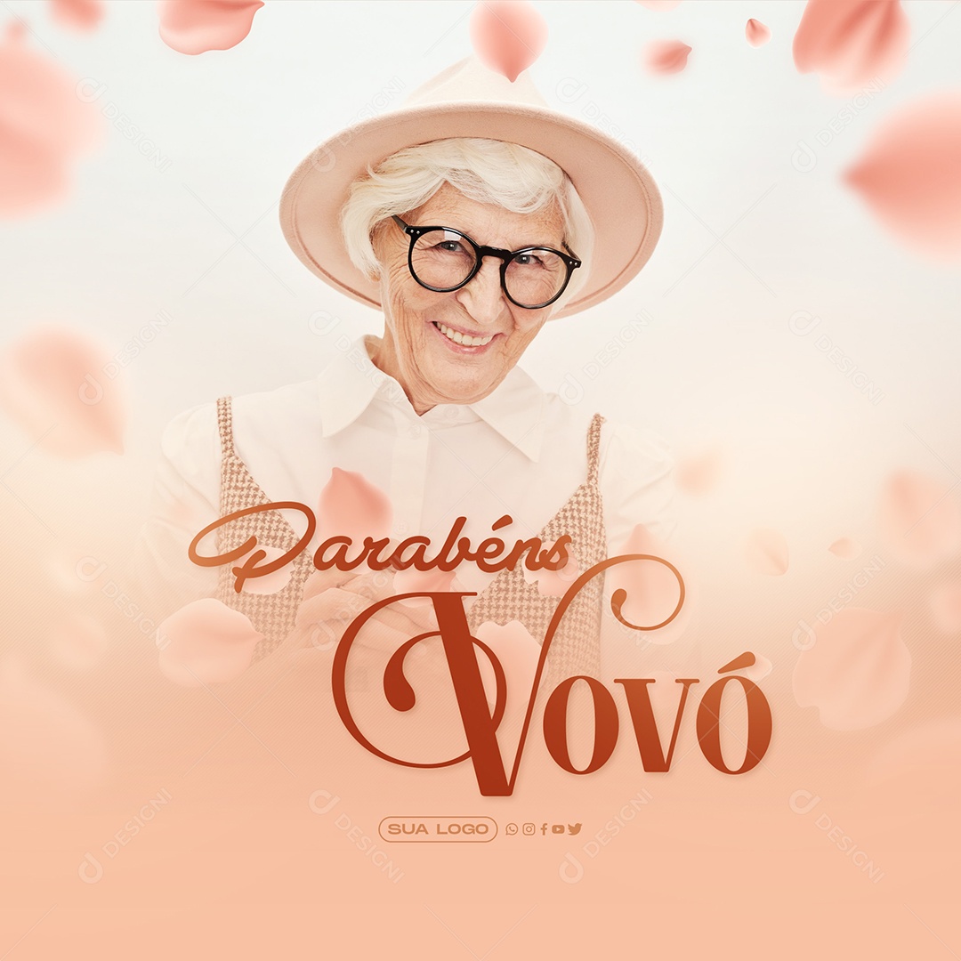 Post Dia da Vovó 26 de Julho Social Media PSD Editável