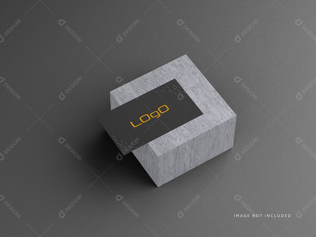 Cartão de Visita Preto Frente e Verso PSD