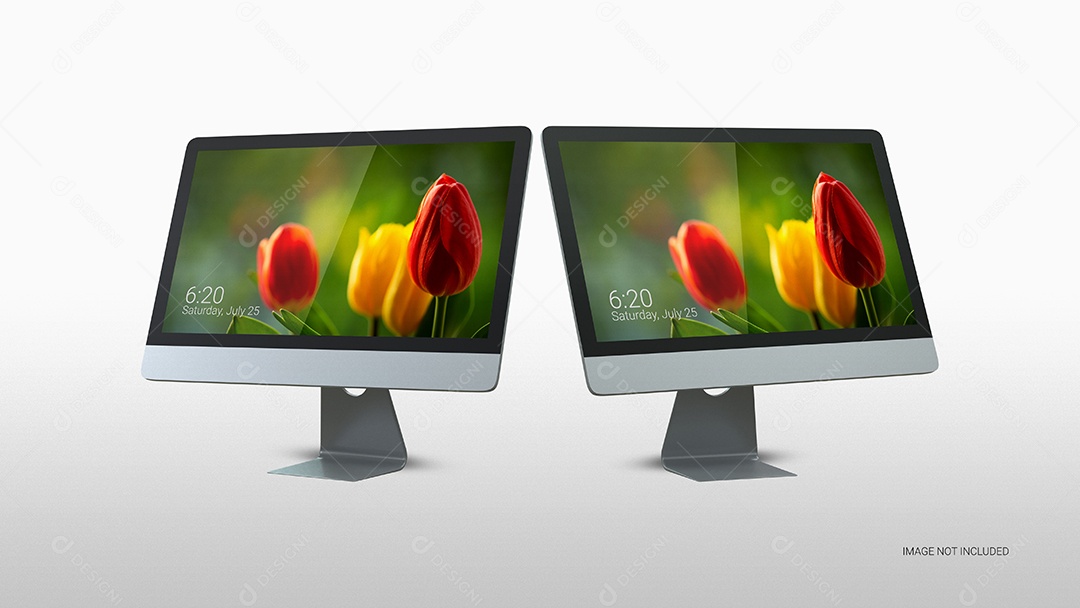 Mockup Modelo De Pagina Da Web Elemento 3D Para Composição PSD