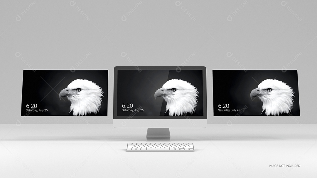 Mockup Modelo De Pagina Da Web Elemento 3D Para Composição PSD