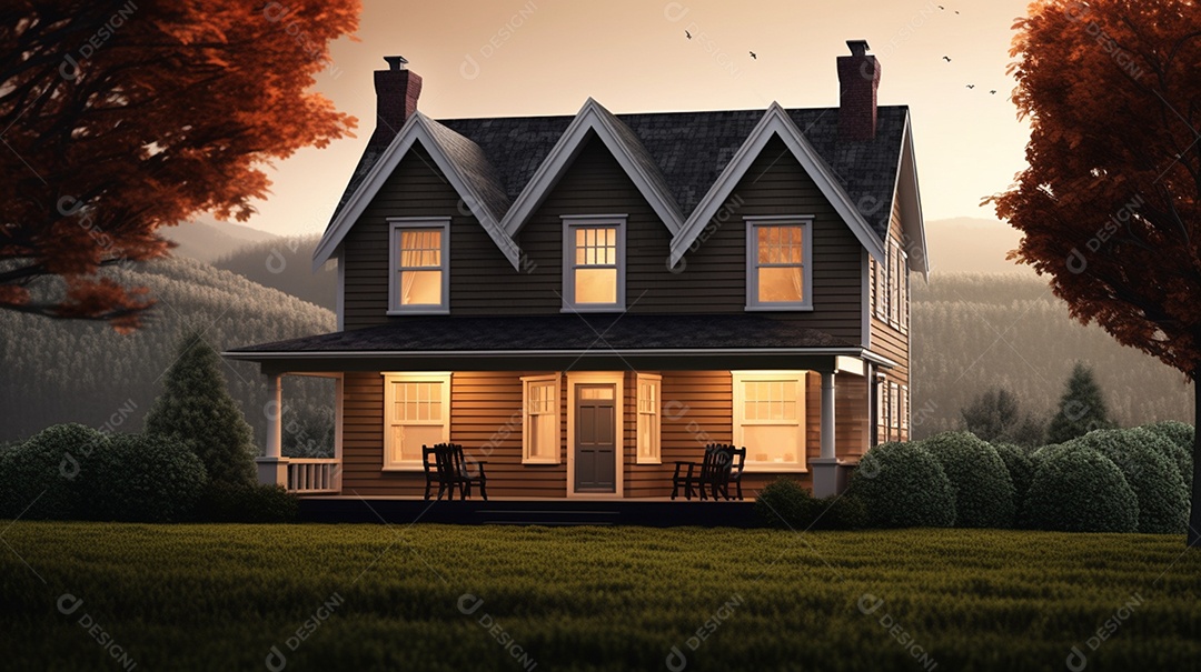 Linda residência no campo